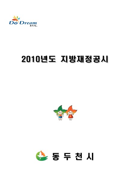 2010년 지방재정공시 Ebook 이미지